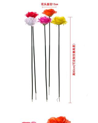 led玫瑰花燈 景觀燈 草坪地插燈 戶外仿真花燈 庭院裝飾路燈