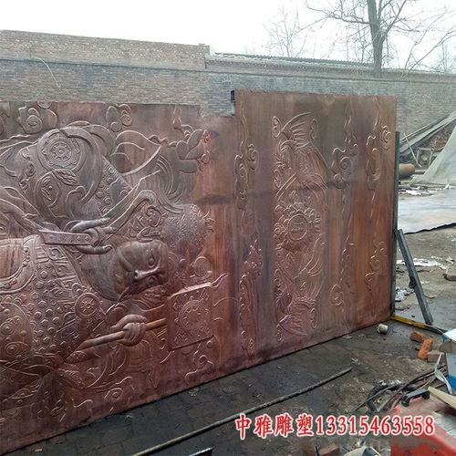 玻璃鋼仿銅影壁墻浮雕 九江影壁銅雕雕塑生產(chǎn)廠家