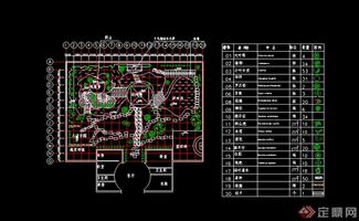 某園林庭院花園設(shè)計(jì)cad圖紙參考
