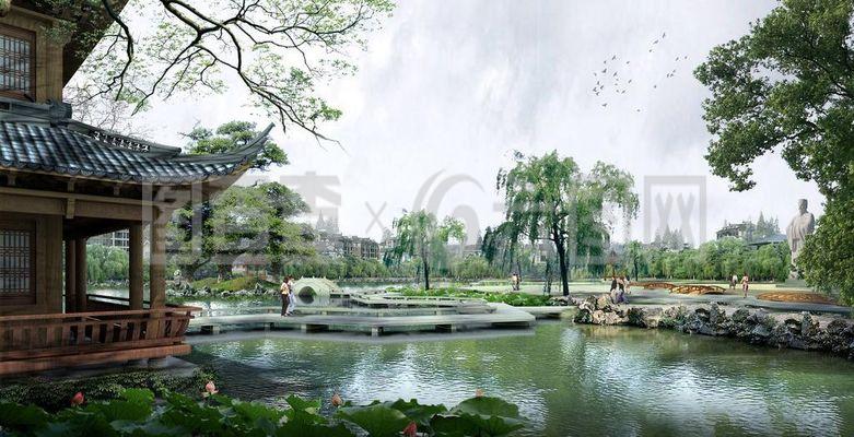 蘇州園林景觀設(shè)計(jì)效果圖三圖片