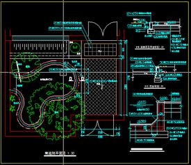 現(xiàn)代風(fēng)格園林景觀(guān)小庭院設(shè)計(jì)方案CAD解析